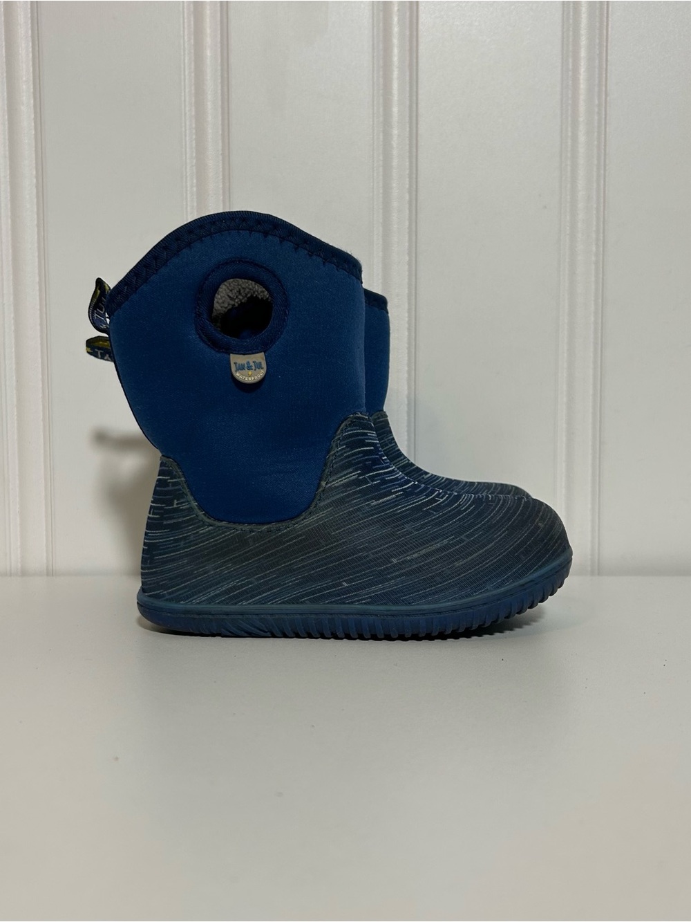 Jan & Jul blue neoprene rubber rain boots